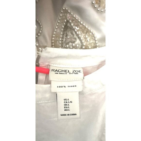 Sundress Linen Sleeveless Ombre Keyhole Back Summer Women’s Dress Size Large - Picture 3 of 3